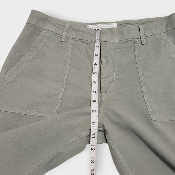 Frank & Eileen Jameson Utility Jogger Sage Green Cotton Flax Stretch Sz 10 - Picture 9 of 11